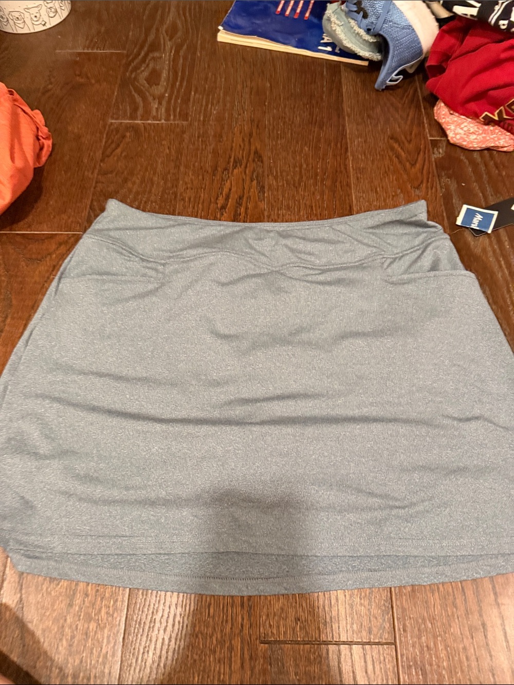 adidas Light Blue Stretch Mini Skirt